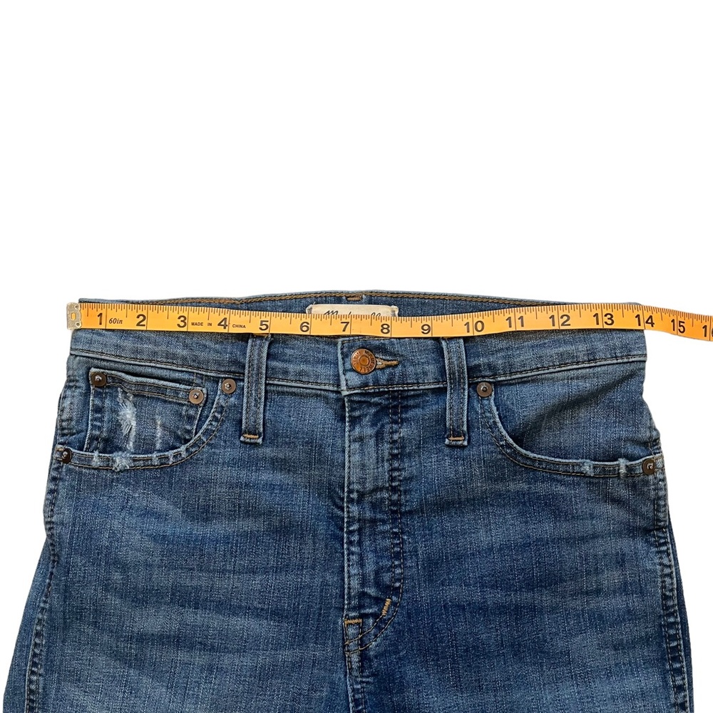 Madewell 10" High-Rise Skinny Jeans: Drop Step-Hem Edition, Sz 28 - Picture 10 of 15